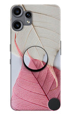 White Pink Leaf CMF by Nothing Phone 2 Pro Pop Case by Casekaro