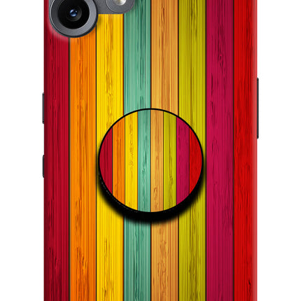 Multicolor Wooden CMF by Nothing Phone 2 Pro Pop Case by Casekaro