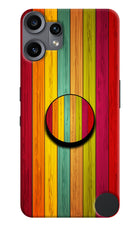 Multicolor Wooden CMF by Nothing Phone 2 Pro Pop Case by Casekaro