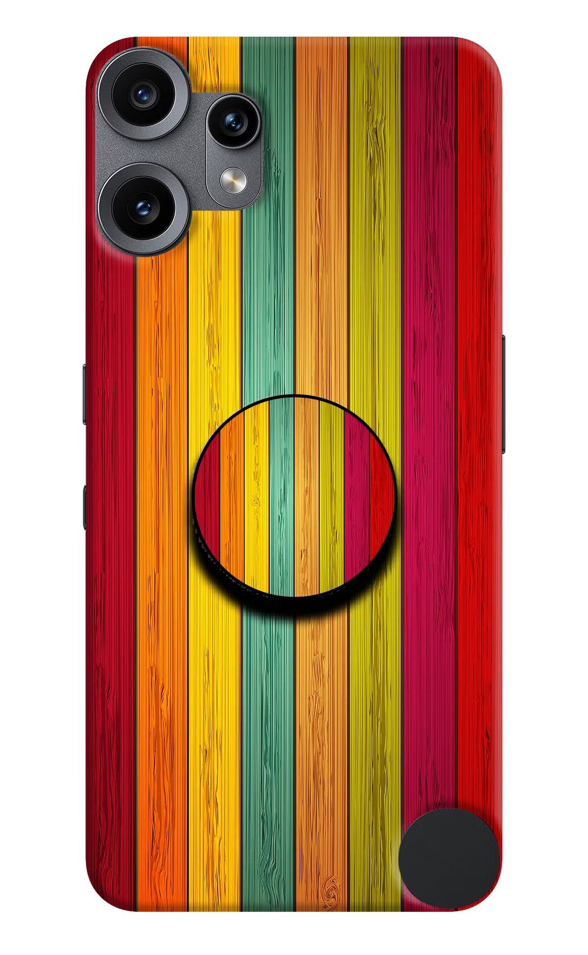 Multicolor Wooden CMF by Nothing Phone 2 Pro Pop Case