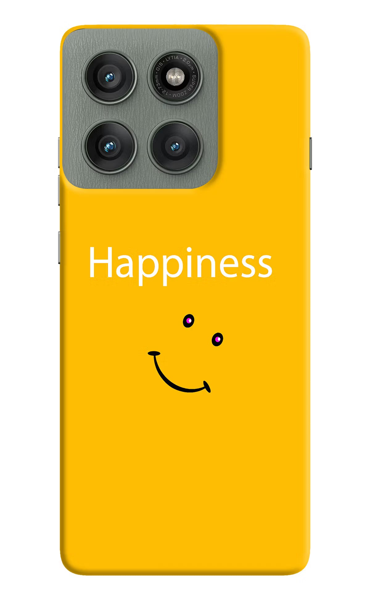 Happiness With Smiley Moto Edge 60 Pro Hard Case Back Cover by Casekaro