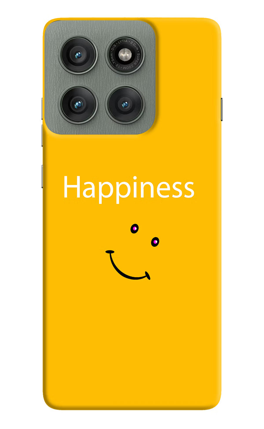 Happiness With Smiley Moto Edge 60 Pro Back Cover, Hard case