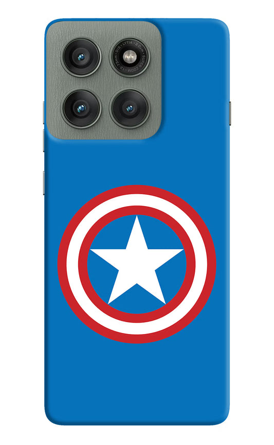 Captain America Logo Moto Edge 60 Pro Hard Case Back Cover by Casekaro
