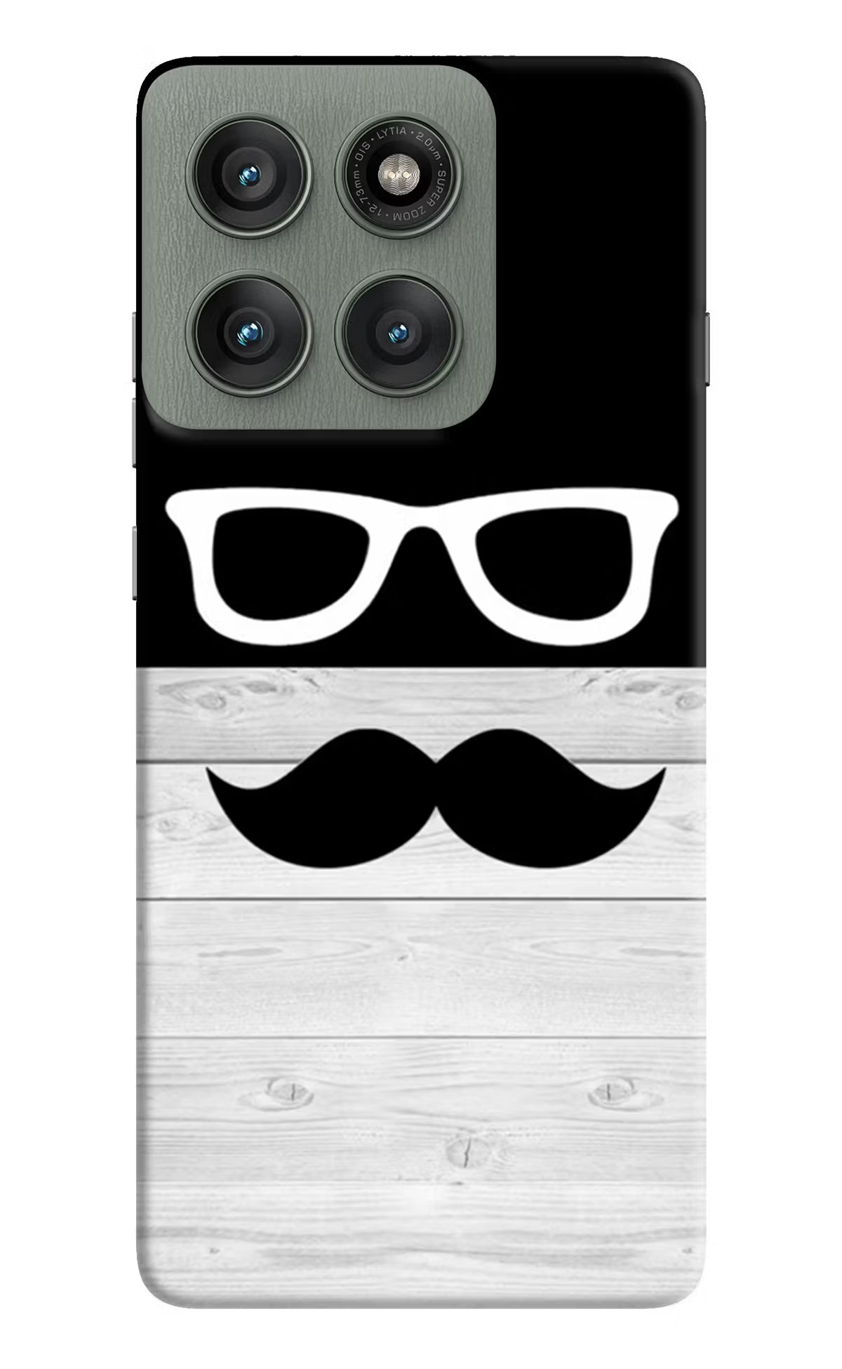 Mustache Moto Edge 60 Pro Hard Case Back Cover by Casekaro