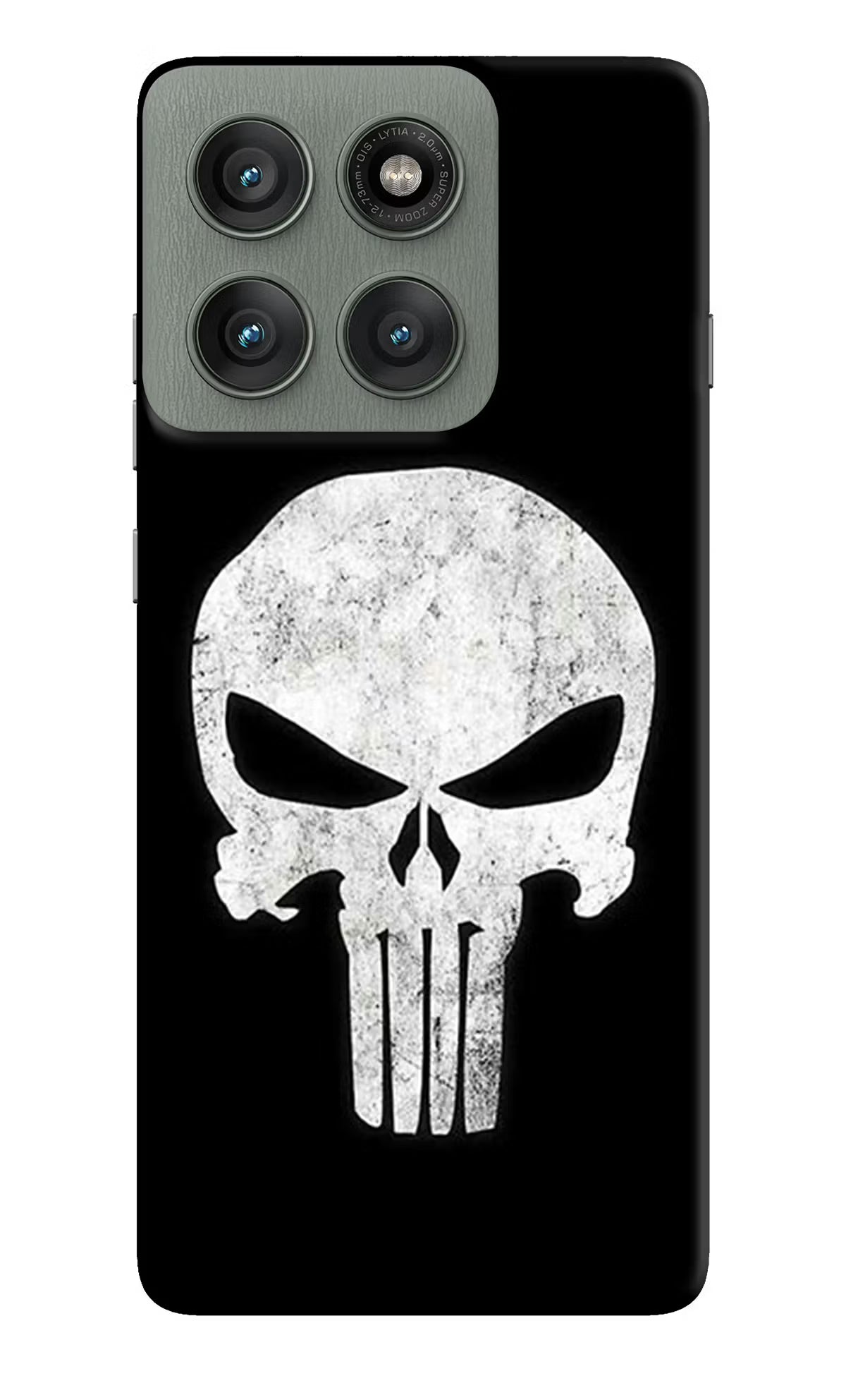 Punisher Skull Moto Edge 60 Pro Hard Case Back Cover by Casekaro