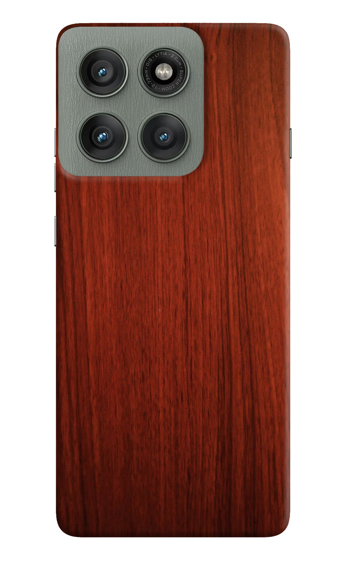 Wooden Plain Pattern Moto Edge 60 Pro Hard Case Back Cover by Casekaro