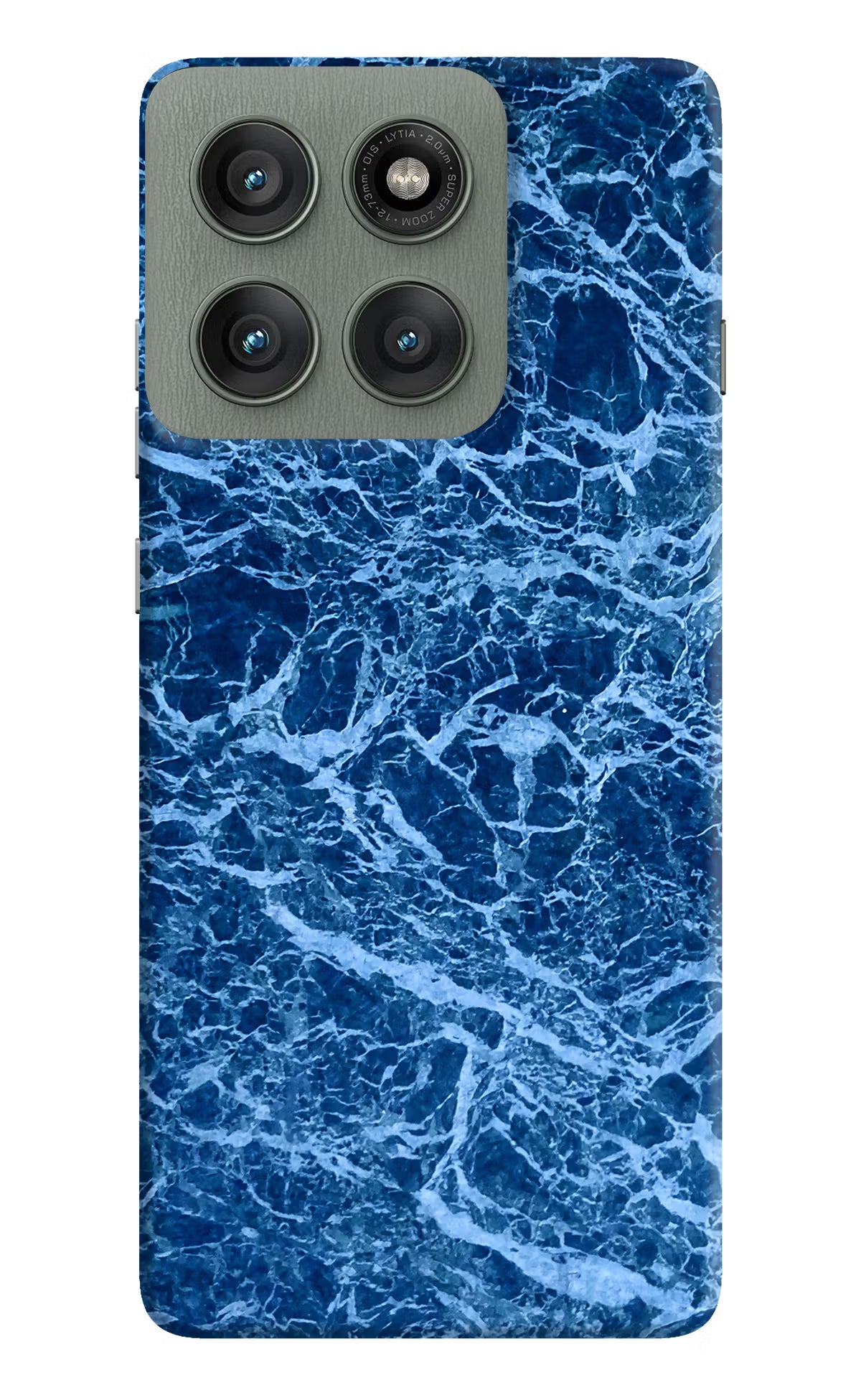 Blue Marble Moto Edge 60 Pro Hard Case Back Cover by Casekaro