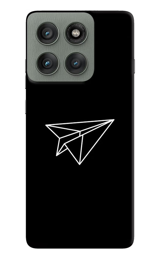 Paper Plane White Moto Edge 60 Pro Hard Case Back Cover by Casekaro