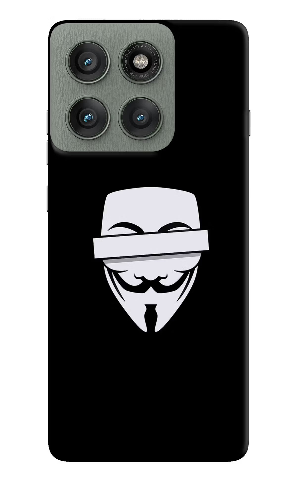 Anonymous Face Moto Edge 60 Pro Hard Case Back Cover by Casekaro