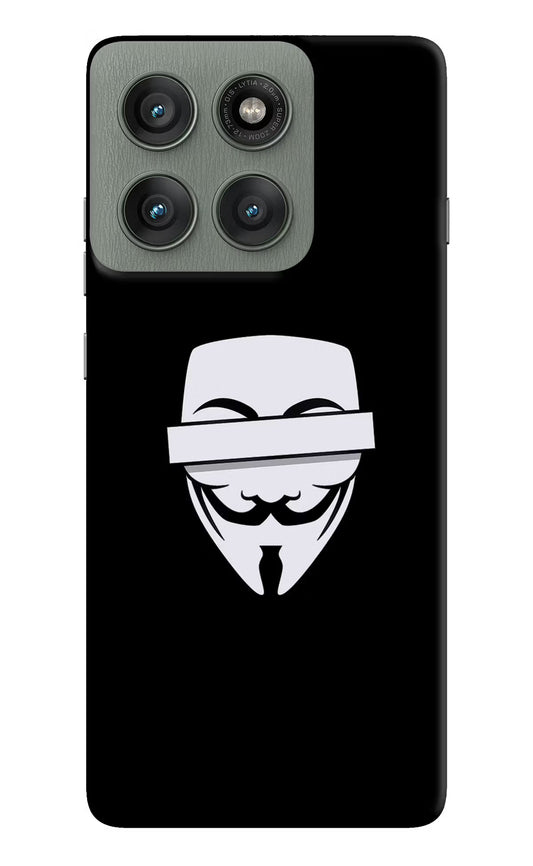 Anonymous Face Moto Edge 60 Pro Hard Case Back Cover by Casekaro