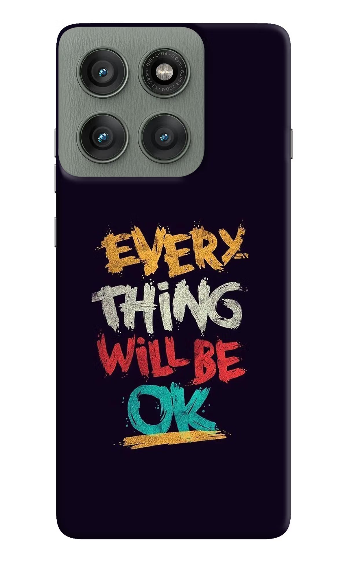 Everything Will Be Ok Moto Edge 60 Pro Hard Case Back Cover by Casekaro