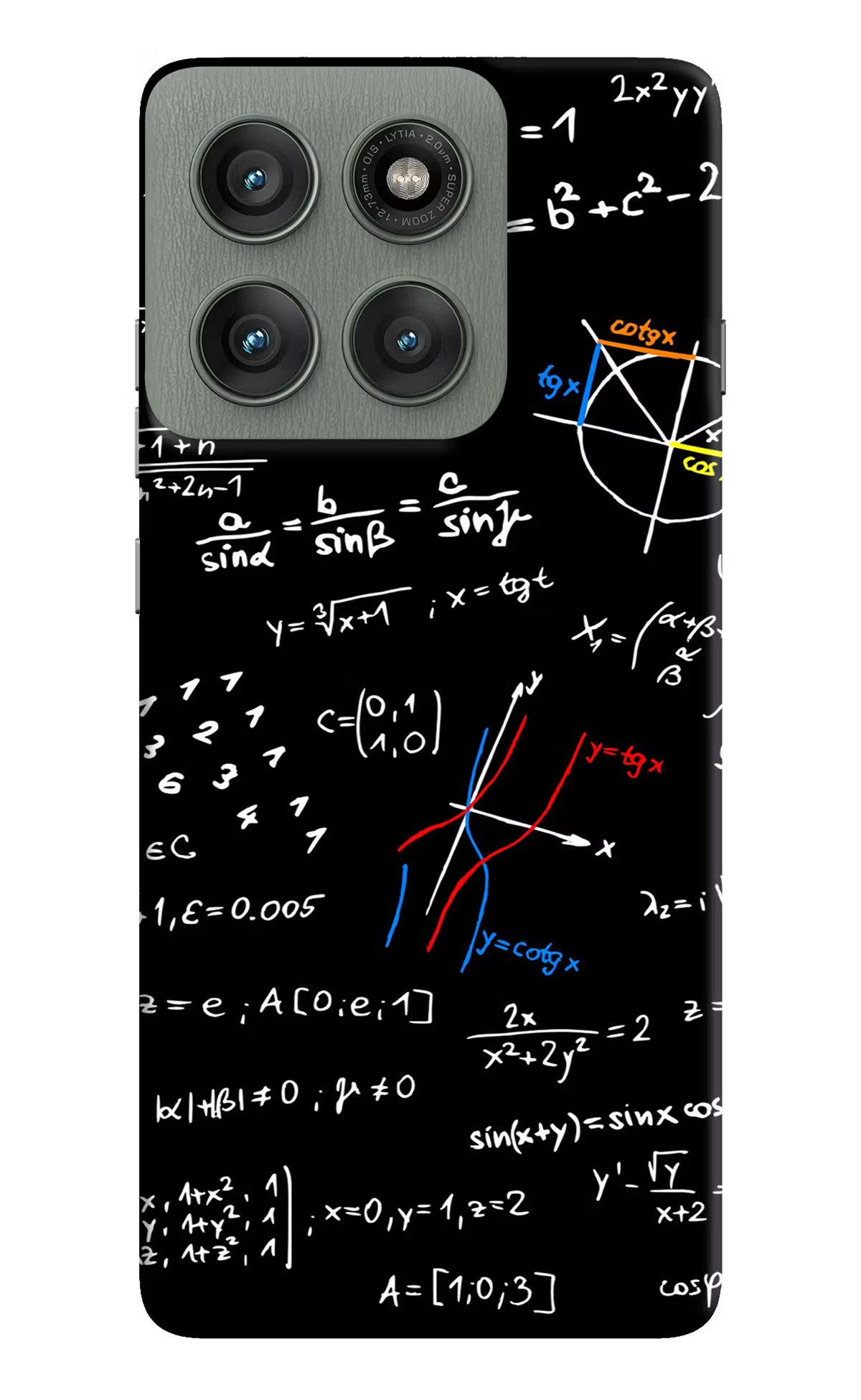 Mathematics Formula Moto Edge 60 Pro Hard Case Back Cover by Casekaro