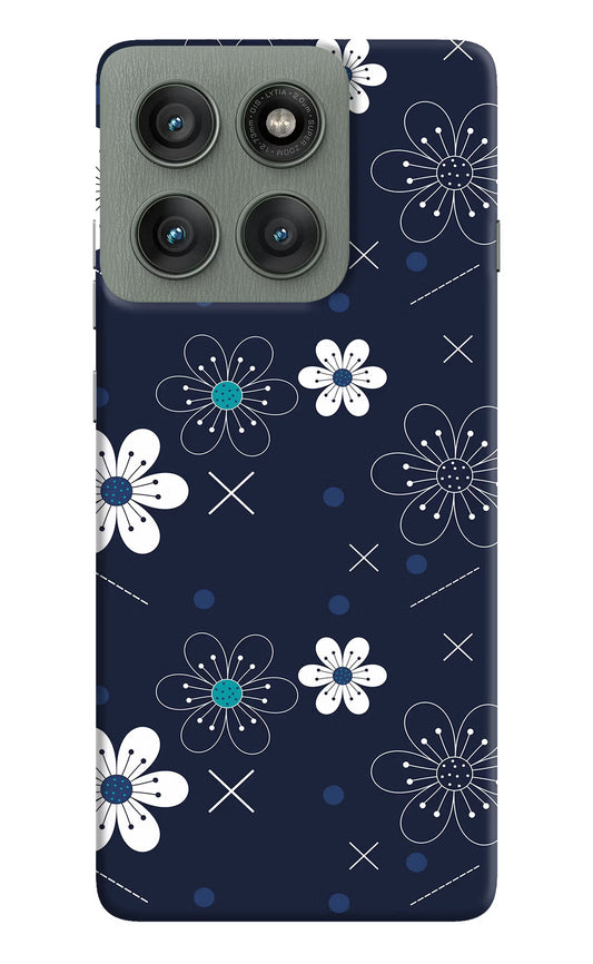 Flowers Moto Edge 60 Pro Hard Case Back Cover by Casekaro