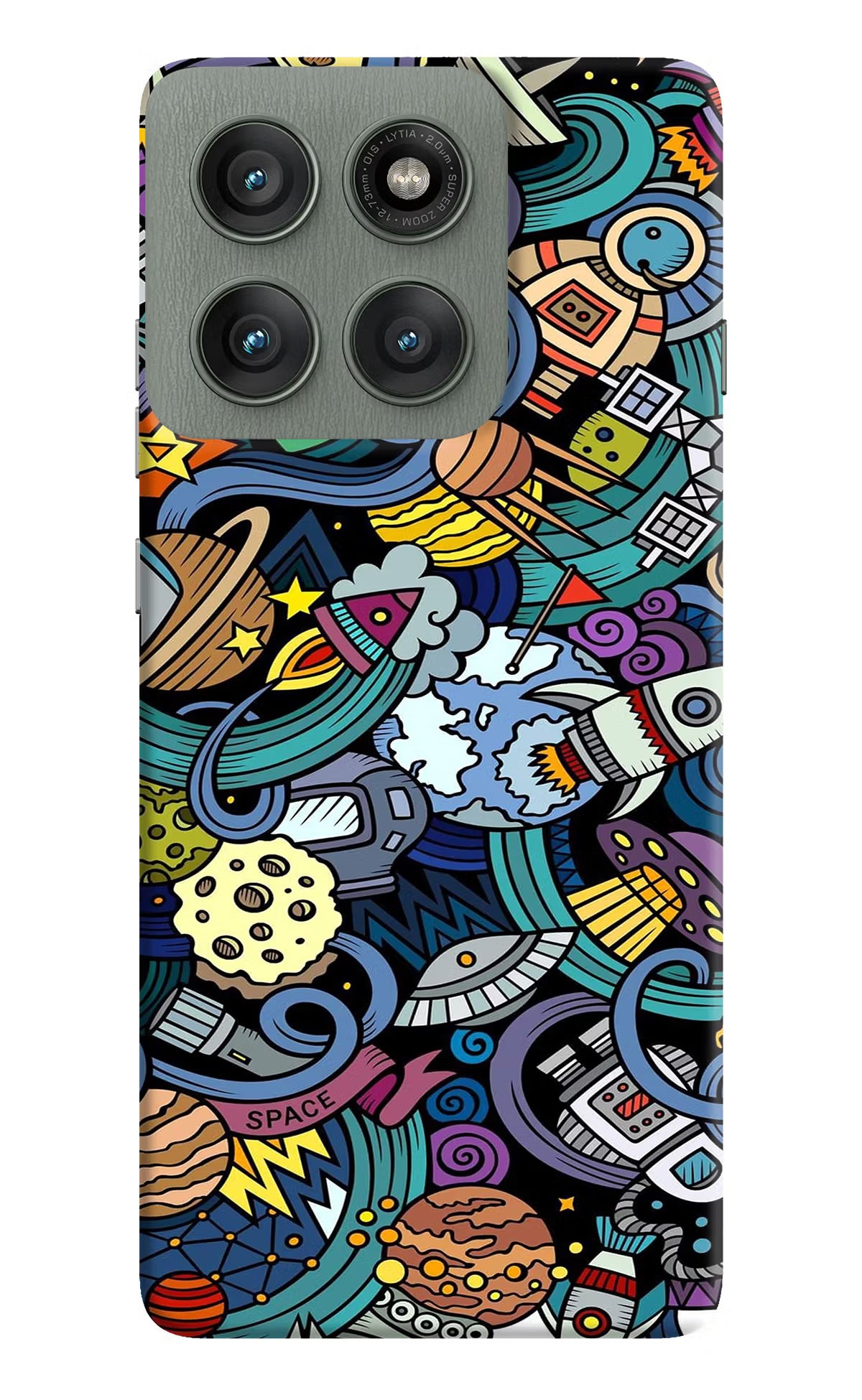 Space Abstract Moto Edge 60 Pro Hard Case Back Cover by Casekaro