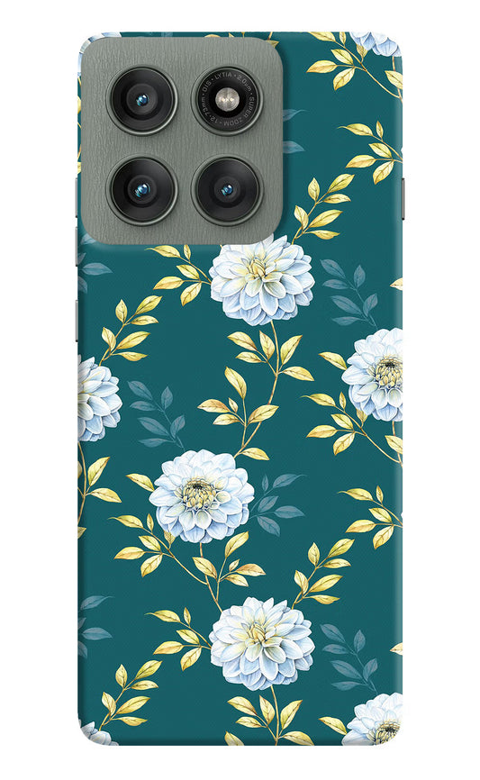 Flowers Moto Edge 60 Pro Hard Case Back Cover by Casekaro