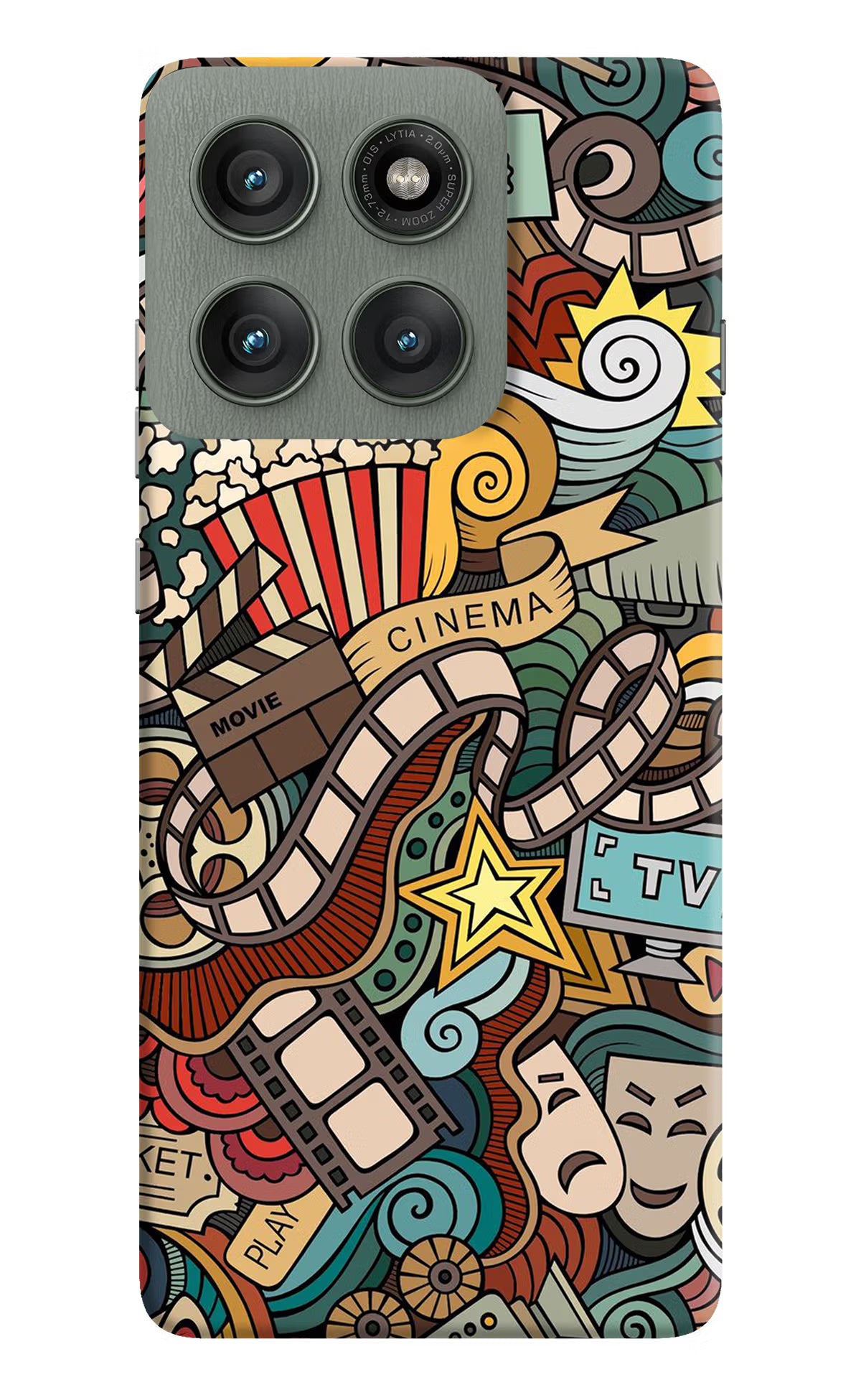 Cinema Abstract Moto Edge 60 Pro Hard Case Back Cover by Casekaro