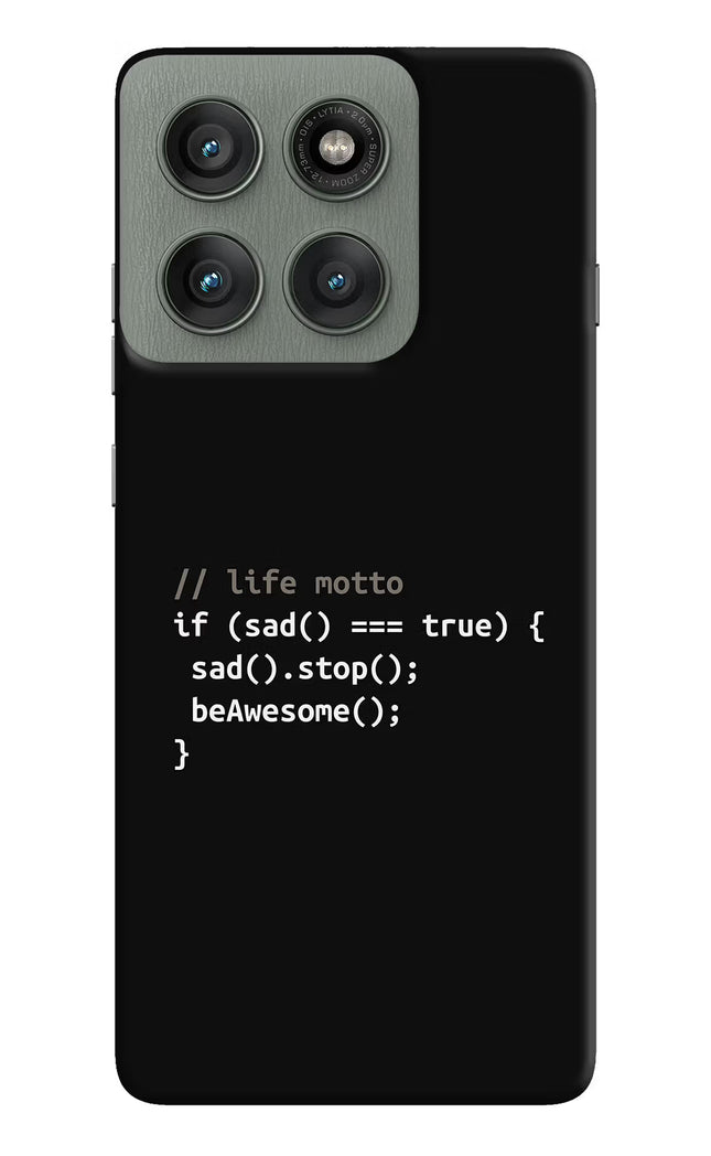Life Motto Code Moto Edge 60 Pro Hard Case Back Cover by Casekaro