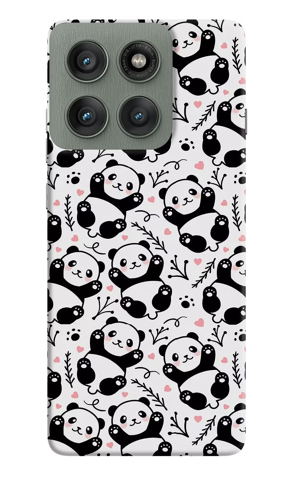 Cute Panda Moto Edge 60 Pro Hard Case Back Cover by Casekaro