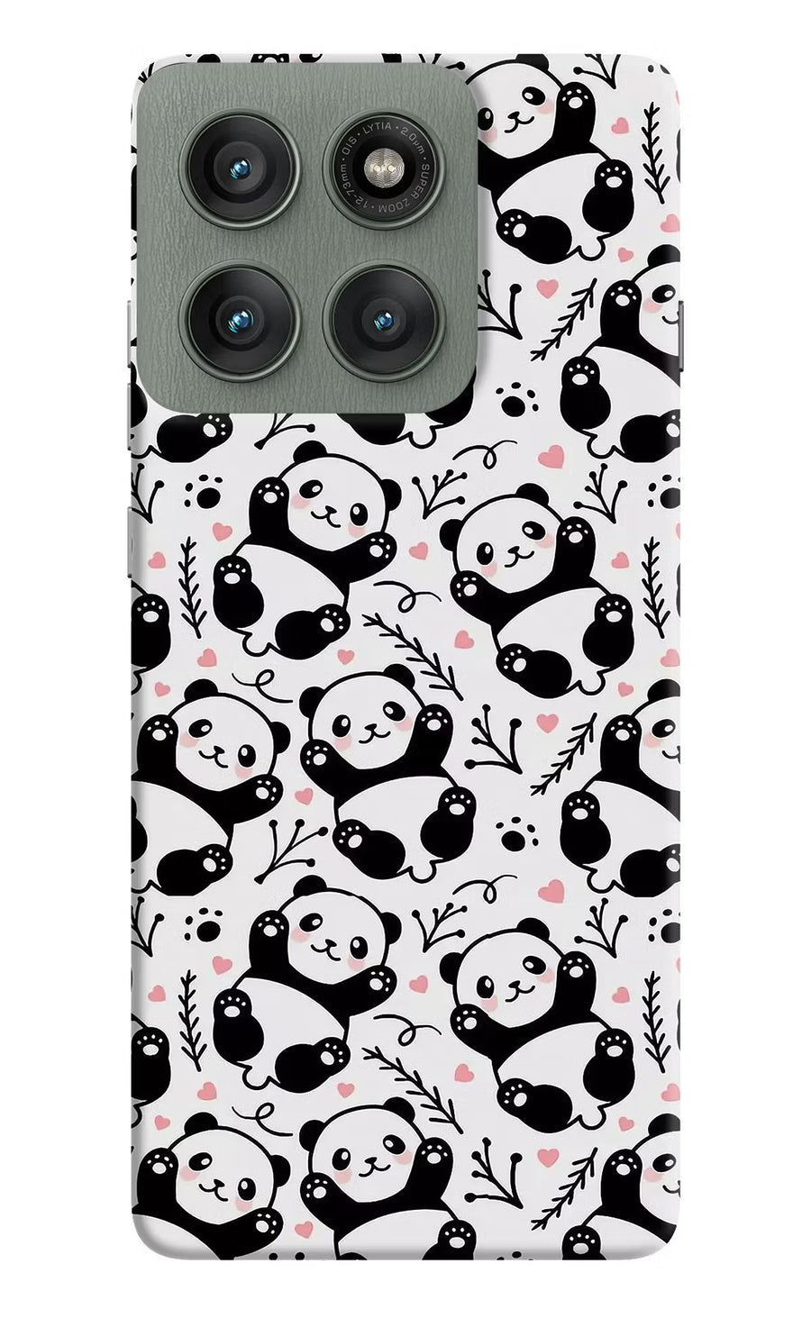 Cute Panda Moto Edge 60 Pro Back Cover, Hard case