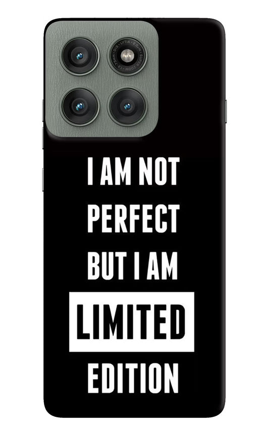 I Am Not Perfect But I Am Limited Edition Moto Edge 60 Pro Hard Case Back Cover by Casekaro