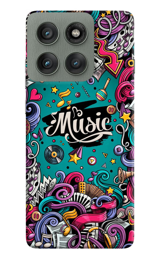 Music Graffiti Moto Edge 60 Pro Hard Case Back Cover by Casekaro