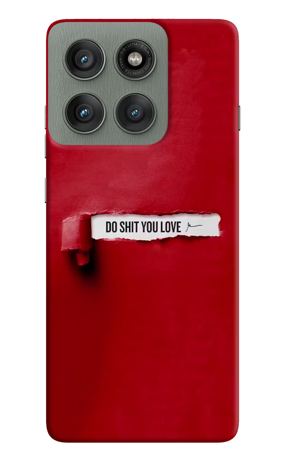 Do Shit You Love Moto Edge 60 Pro Hard Case Back Cover by Casekaro