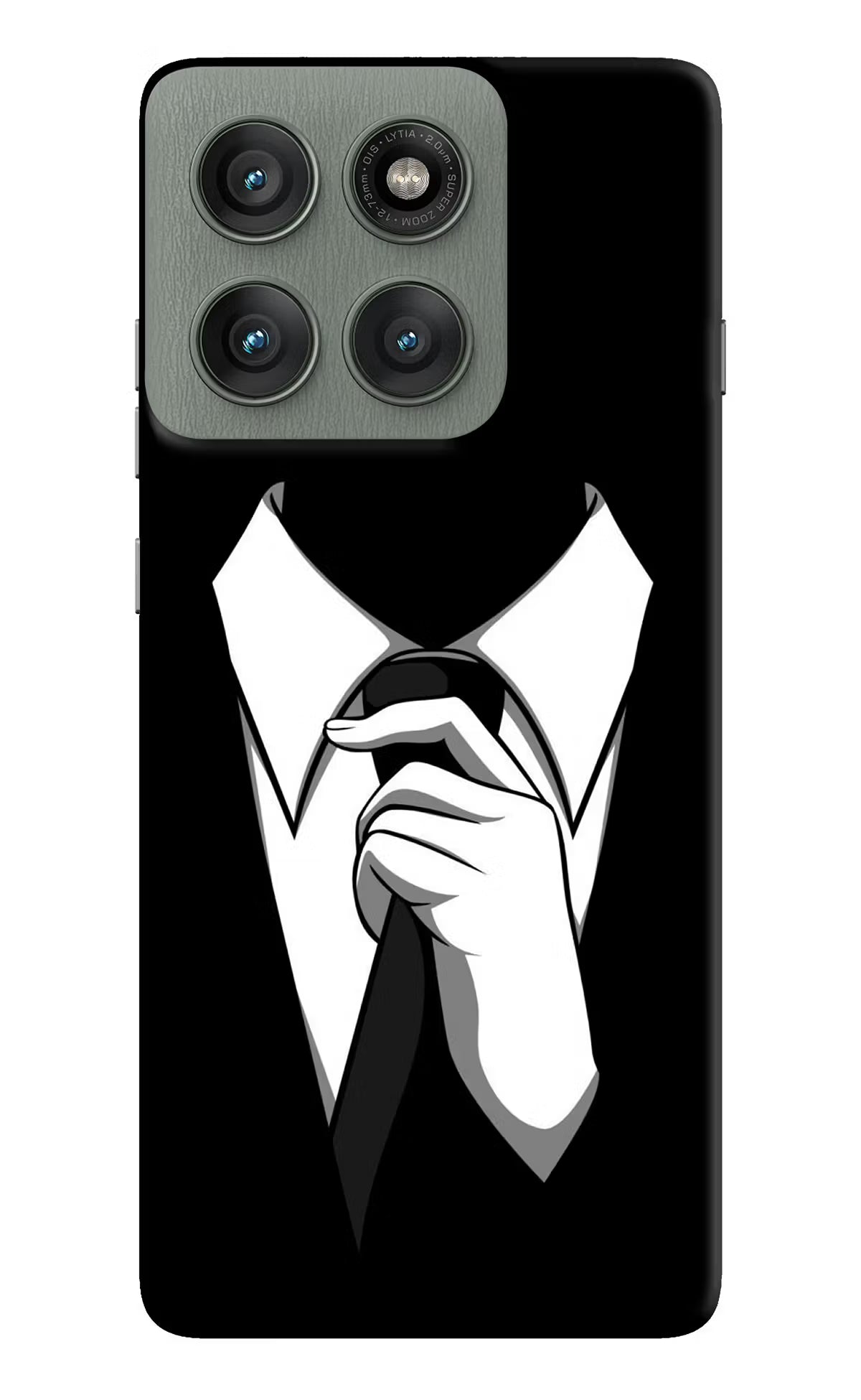 Black Tie Moto Edge 60 Pro Hard Case Back Cover by Casekaro