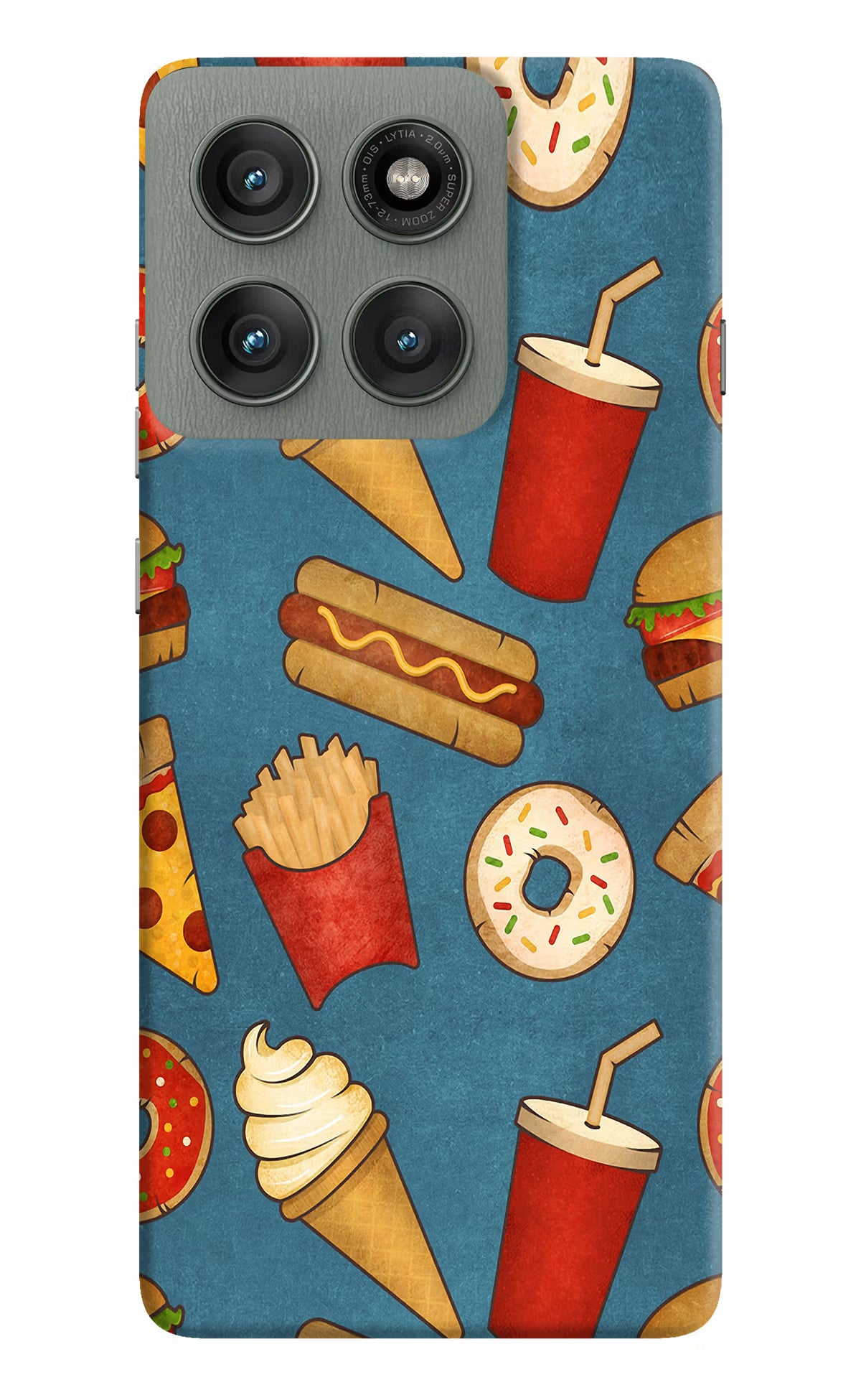 Foodie Moto Edge 60 Pro Hard Case Back Cover by Casekaro