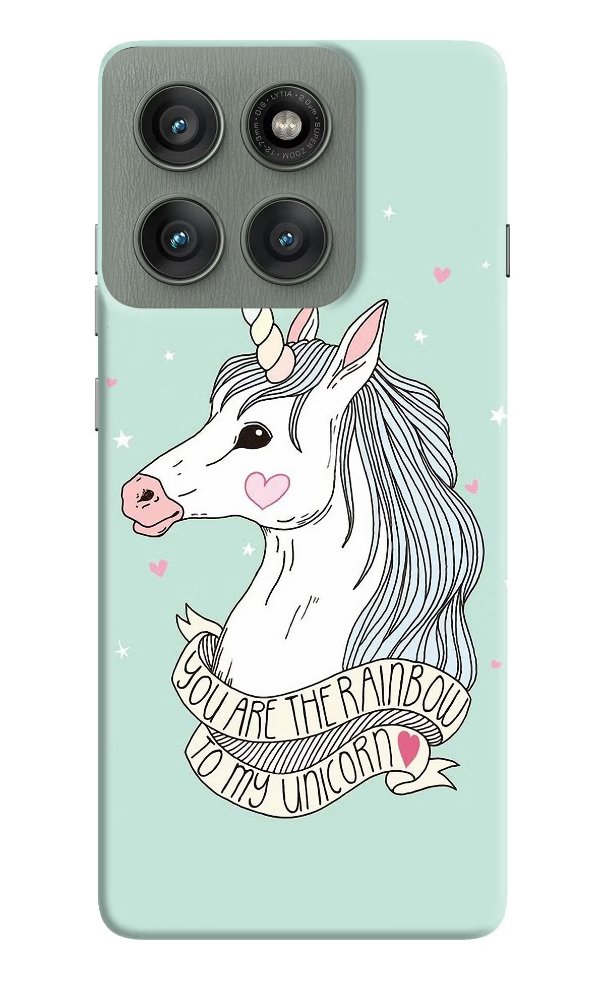 Unicorn Wallpaper Moto Edge 60 Pro Hard Case Back Cover by Casekaro