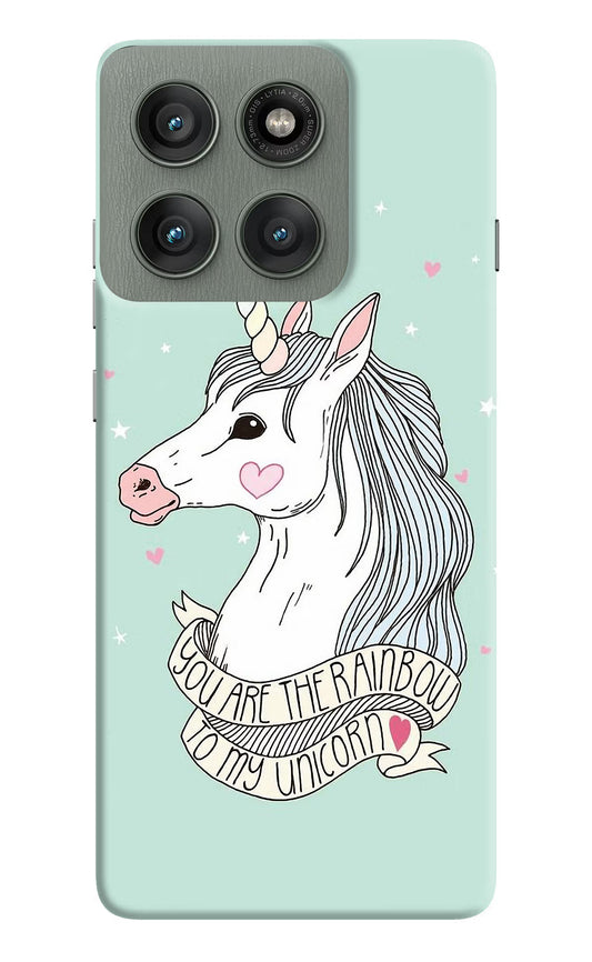 Unicorn Wallpaper Moto Edge 60 Pro Hard Case Back Cover by Casekaro