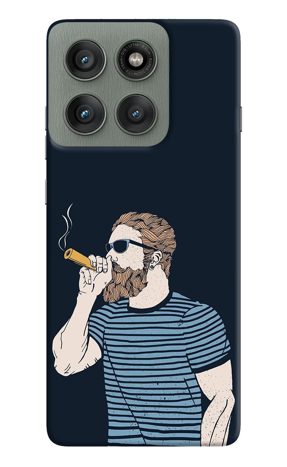 Smoking Moto Edge 60 Pro Hard Case Back Cover by Casekaro