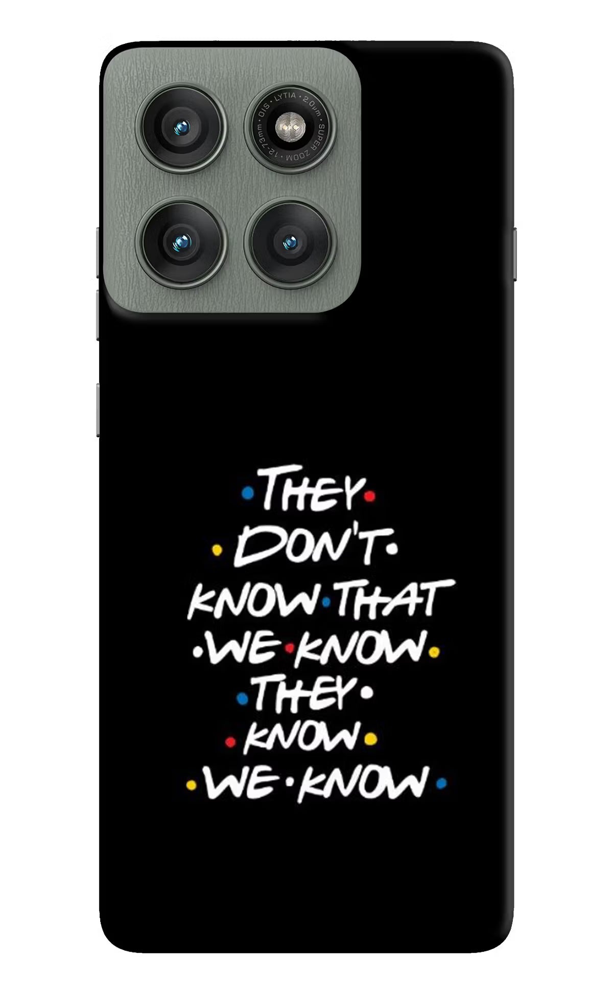 FRIENDS Dialogue Moto Edge 60 Pro Hard Case Back Cover by Casekaro