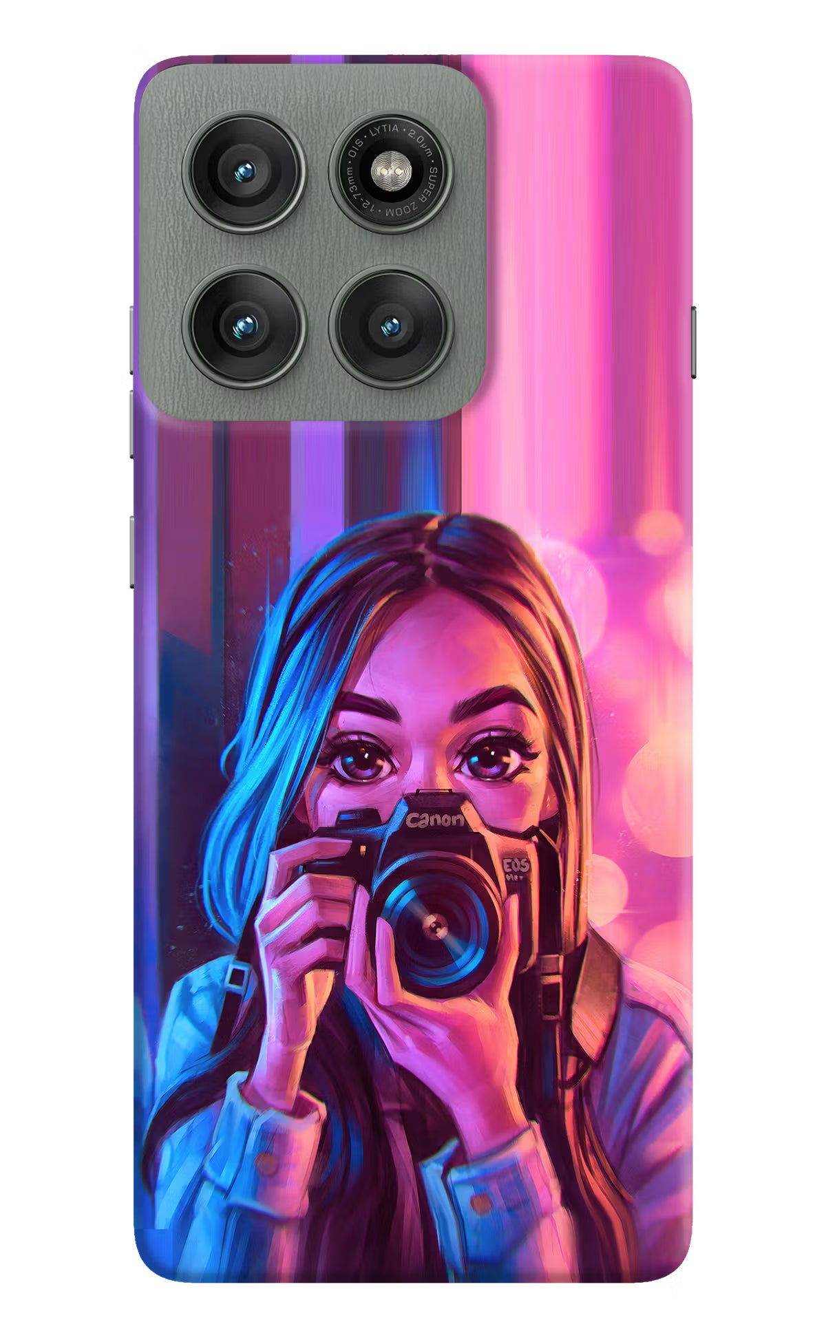 Girl Photographer Moto Edge 60 Pro Hard Case Back Cover by Casekaro