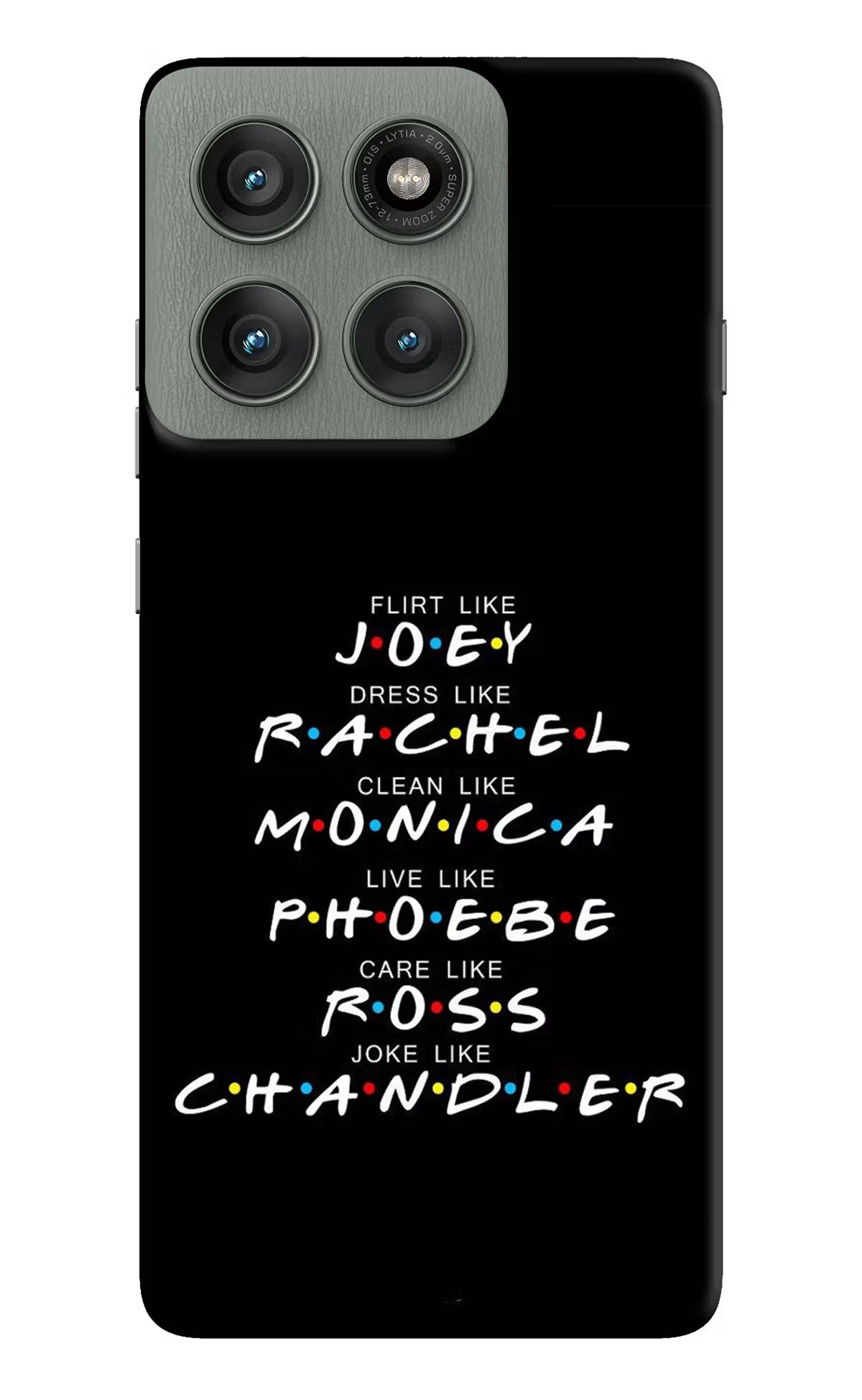 FRIENDS Character Moto Edge 60 Pro Hard Case Back Cover by Casekaro