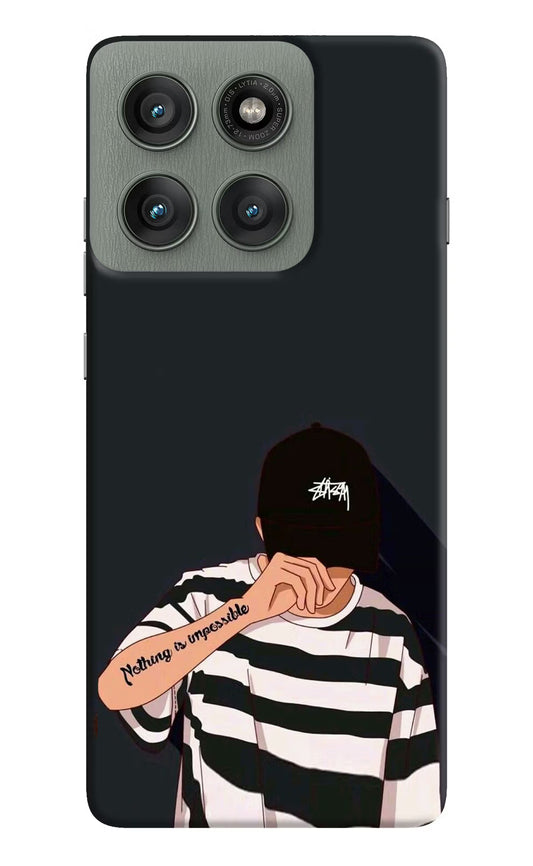 Aesthetic Boy Moto Edge 60 Pro Hard Case Back Cover by Casekaro