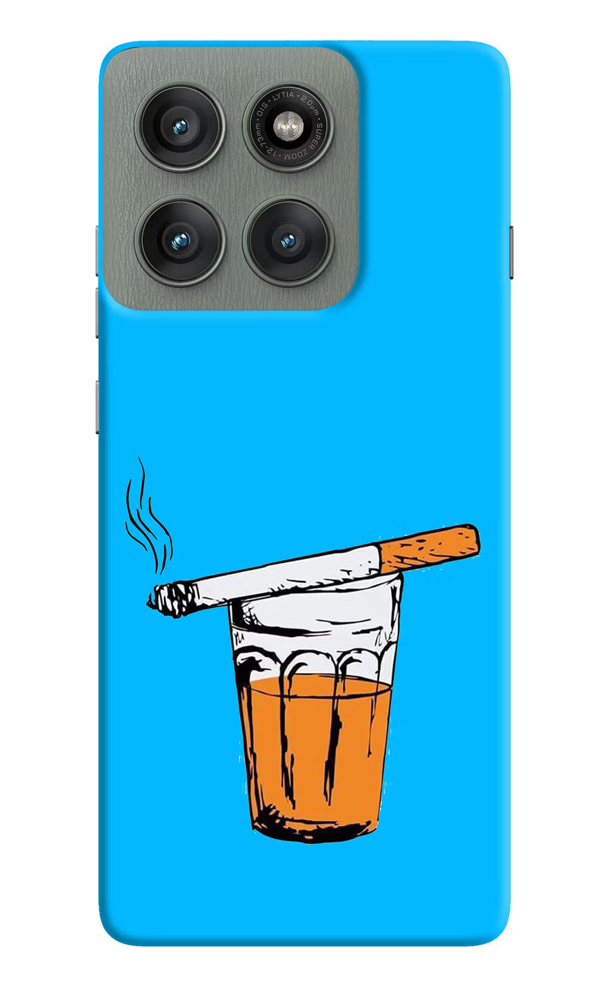 Chai Sutta Moto Edge 60 Pro Hard Case Back Cover by Casekaro