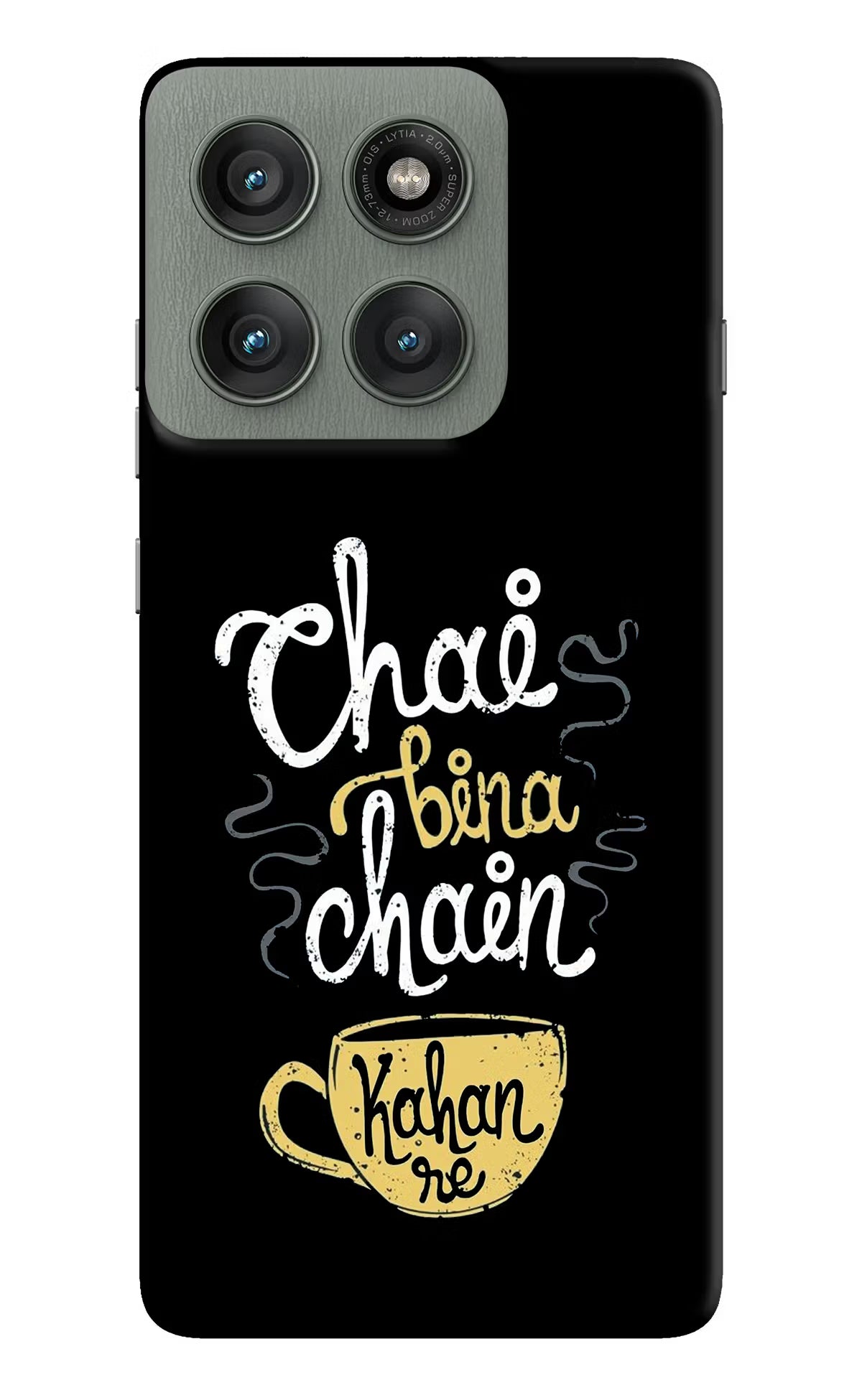 Chai Bina Chain Kaha Re Moto Edge 60 Pro Hard Case Back Cover by Casekaro