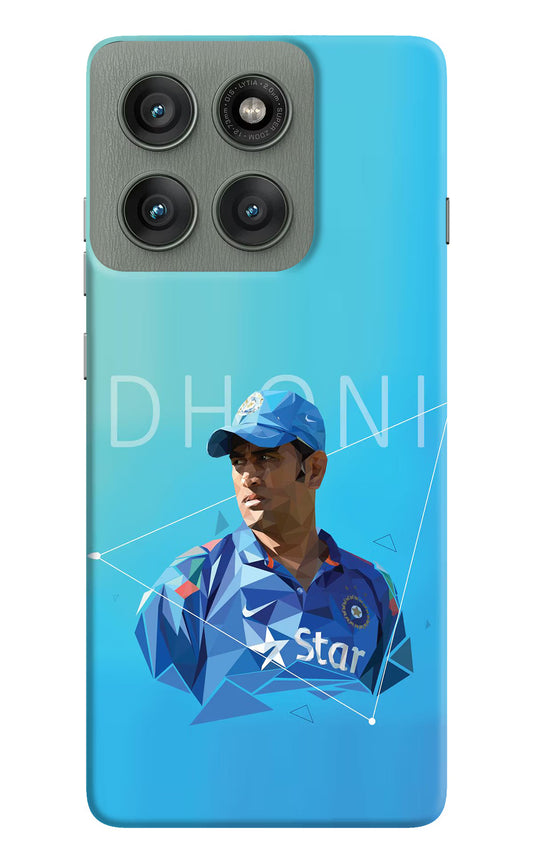Dhoni Artwork Moto Edge 60 Pro Hard Case Back Cover by Casekaro