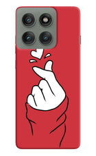 Korean Love Sign Moto Edge 60 Pro Hard Case Back Cover by Casekaro