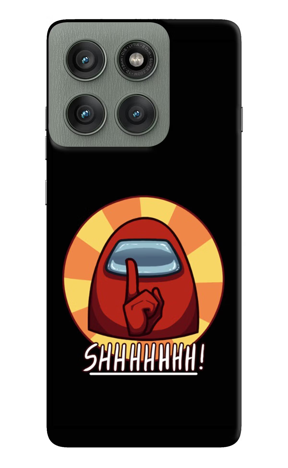 Among Us Shhh! Moto Edge 60 Pro Hard Case Back Cover by Casekaro