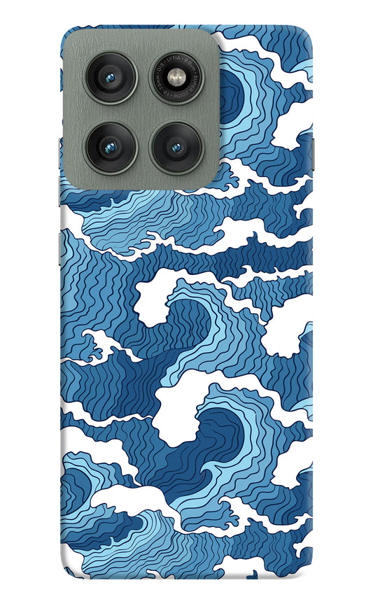 Blue Waves Moto Edge 60 Pro Hard Case Back Cover by Casekaro