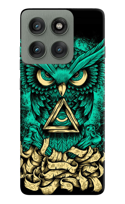 Green Owl Moto Edge 60 Pro Hard Case Back Cover by Casekaro