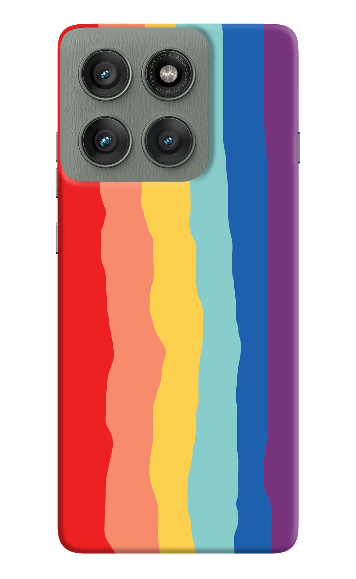 Rainbow Moto Edge 60 Pro Hard Case Back Cover by Casekaro