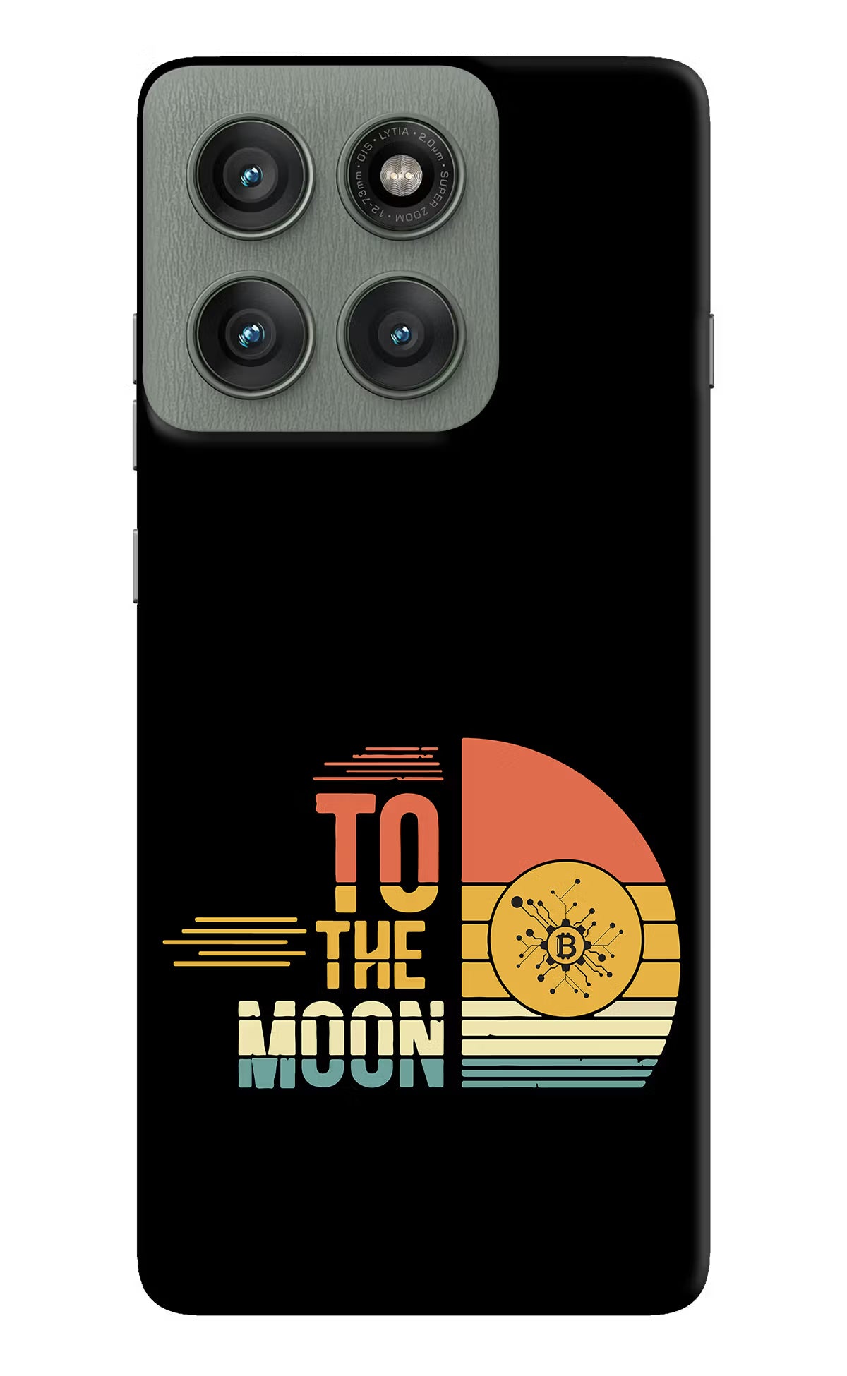 To the Moon Moto Edge 60 Pro Hard Case Back Cover by Casekaro