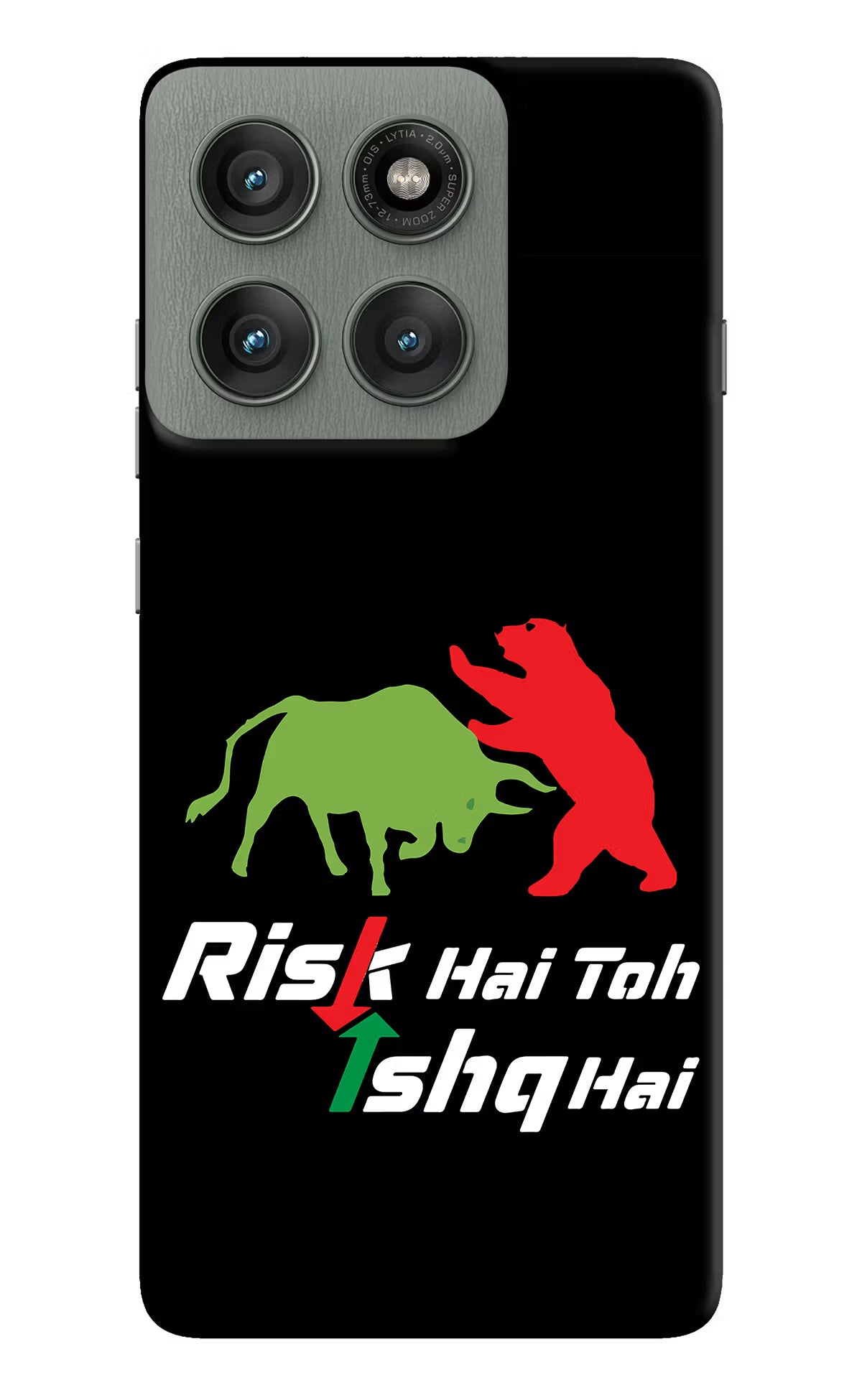 Risk Hai Toh Ishq Hai Moto Edge 60 Pro Hard Case Back Cover by Casekaro
