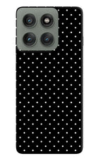 White Dots Moto Edge 60 Pro Hard Case Back Cover by Casekaro