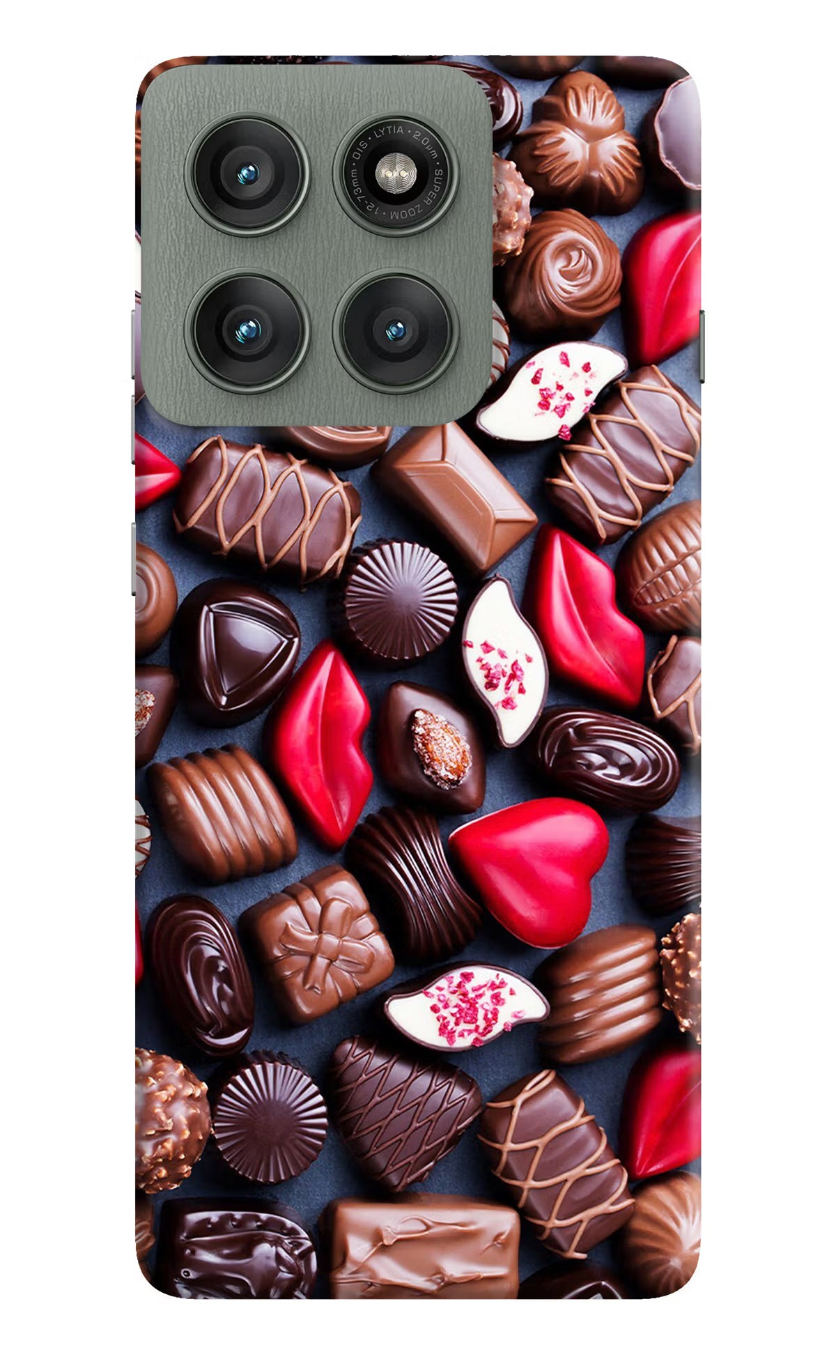 Chocolates Moto Edge 60 Pro Hard Case Back Cover by Casekaro