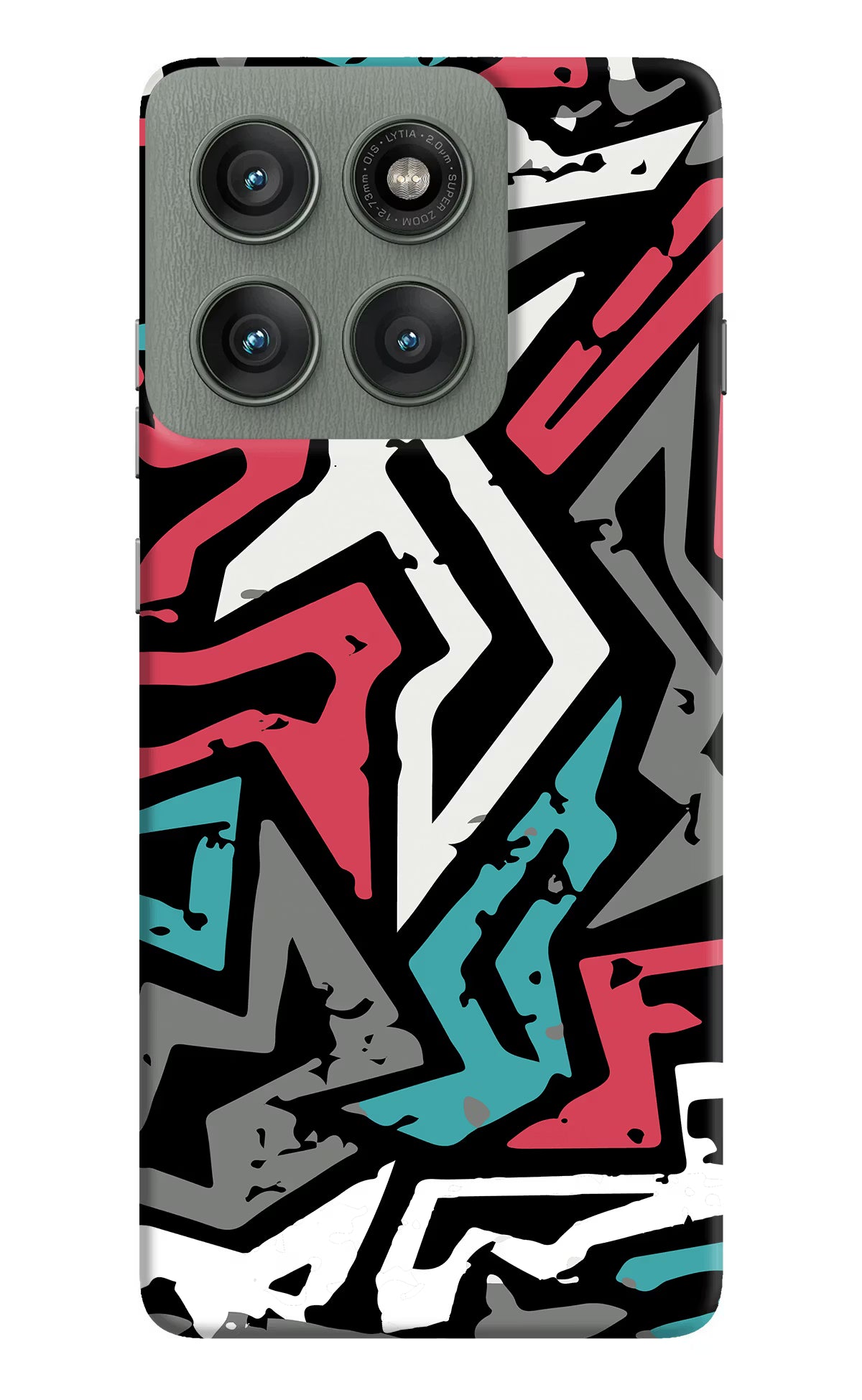 Geometric Graffiti Moto Edge 60 Pro Hard Case Back Cover by Casekaro