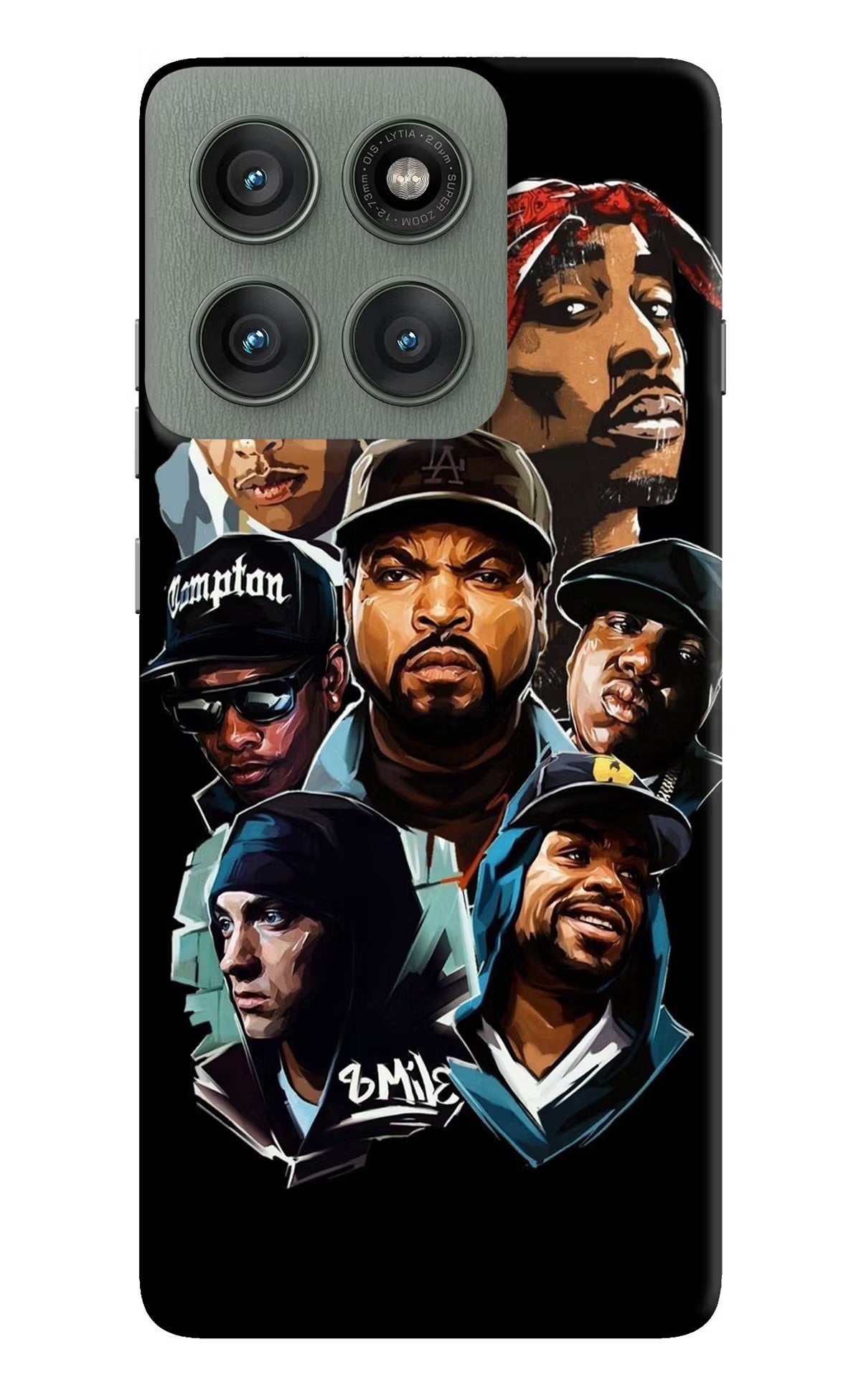Rappers Moto Edge 60 Pro Hard Case Back Cover by Casekaro