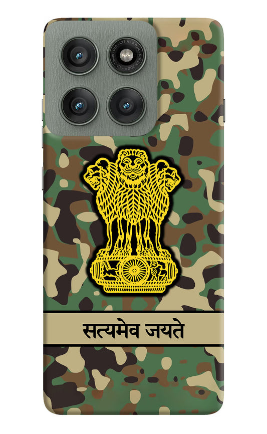 Satyamev Jayate Army Moto Edge 60 Pro Hard Case Back Cover by Casekaro